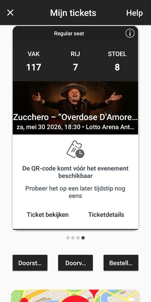 Tickes Zucchero 'Overdoses Amore Gold", Tickets en Kaartjes, Concerten | Overige, Drie personen of meer, Mei