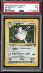 Wigglytuff Holo PSA 7 - 19/130 - Base Set 2 2000, Hobby en Vrije tijd, Verzamelkaartspellen | Pokémon, Verzenden, Zo goed als nieuw