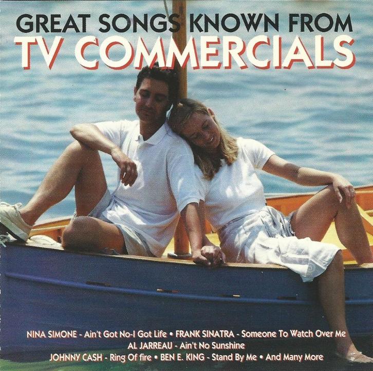 CD * GREAT SONGS KNOWN FROM TV COMMERCIALS, Cd's en Dvd's, Cd's | Pop, Zo goed als nieuw, 1960 tot 1980, Ophalen of Verzenden
