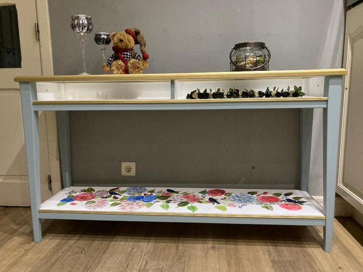 SIDETABLE, Huis en Inrichting, Tafels | Sidetables, Zo goed als nieuw, 25 tot 50 cm, 100 tot 150 cm, Rechthoekig, Overige houtsoorten