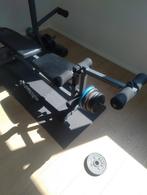 Fitness bank met gewichten, Sport en Fitness, Ophalen, Zo goed als nieuw