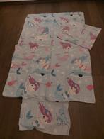 Dekbedovertrek flanel eenpersoonsbed. zeemeerminnen, Kinderen en Baby's, Ophalen of Verzenden, Gebruikt, Dekbedovertrek