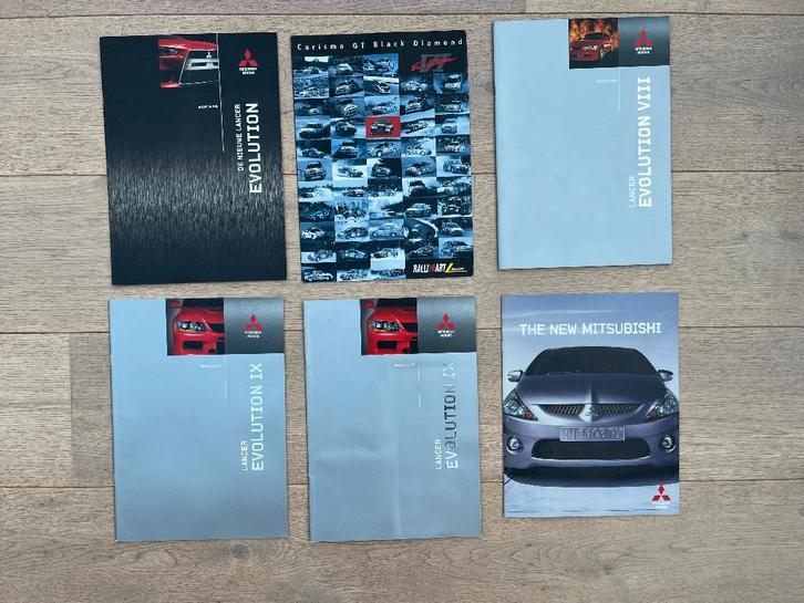 MITSUBISHI LANCER EVOLUTION FOLDERS, Boeken, Auto's | Folders en Tijdschriften, Mitsubishi, Ophalen of Verzenden