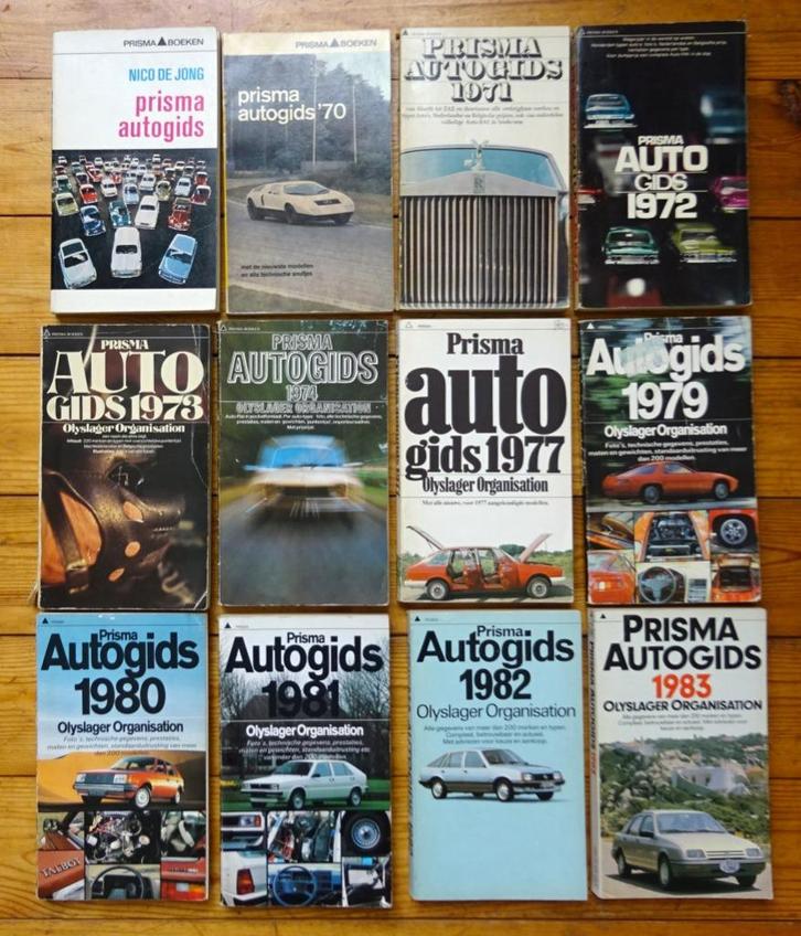 12x Prisma Autogids jaarboek 1967 / 1983, Boeken, Auto's | Boeken, Gelezen, Algemeen, Ophalen of Verzenden