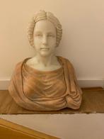BUSTE IN GEKLEURD MARMER, Antiek en Kunst, Kunst | Beelden en Houtsnijwerken, Ophalen