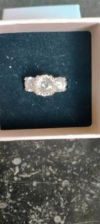 Nieuwe ring, 5 karaat, Bijoux, Sacs & Beauté, Bagues, Neuf, Enlèvement ou Envoi, 17 à 18, Blanc