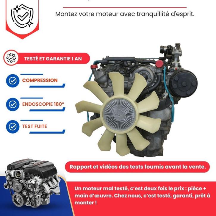 Isuzu d-max 2.5d 136pk euro 4 4jk1 complete motor, Auto-onderdelen, Motor en Toebehoren, Nieuw, Ophalen of Verzenden