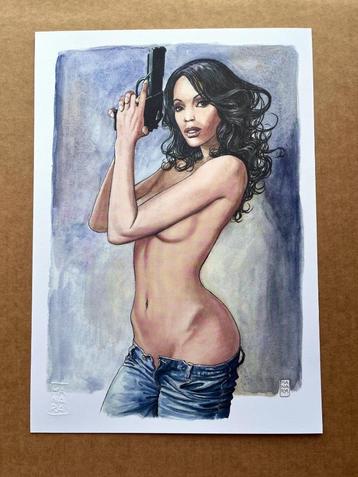 Manara - Illustration d'Art - Rosario Dawson, Envoi