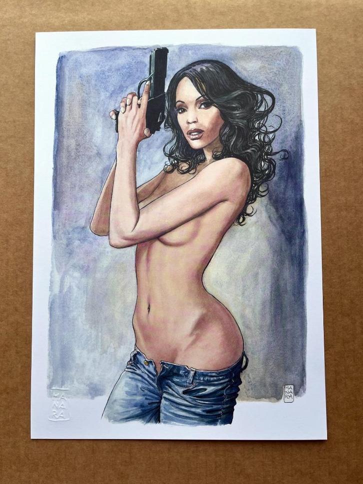 Manara - Illustration d'Art - Rosario Dawson, Livres, BD, Envoi