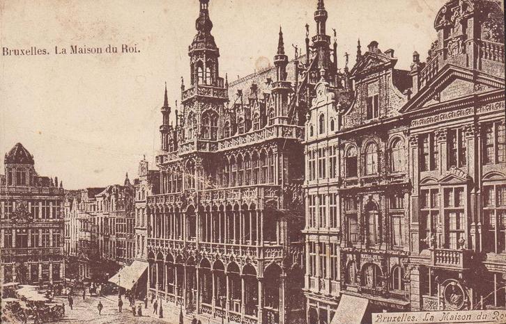 1918 - BELGIQUE - Bruxelles - La Maison du Roi, Collections, Cartes postales | Belgique, Affranchie, Bruxelles (Capitale), Avant 1920