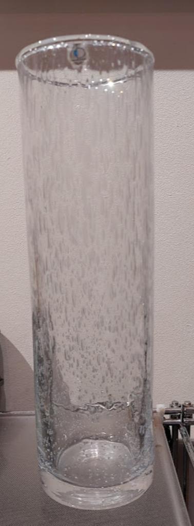 Hoge vaas mondgeblazen kristal - glasblazerij Boussu, Antiek en Kunst, Antiek | Glaswerk en Kristal, Ophalen of Verzenden