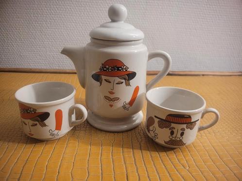Ensemble service à thé/Café DUo Madame et Monsieur, Antiek en Kunst, Antiek | Servies los, Ophalen of Verzenden