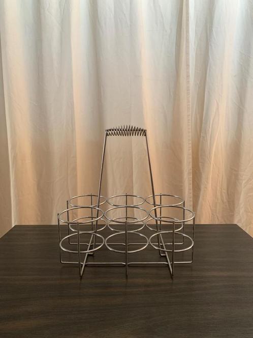 Vintage flessenhouder, Huis en Inrichting, Woonaccessoires | Wijnrekken, Zo goed als nieuw, Metaal, Ophalen of Verzenden