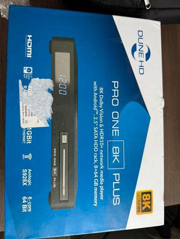 Ip tv pro one 8k plus ,een keer gebruikt beschikbaar voor biedingen