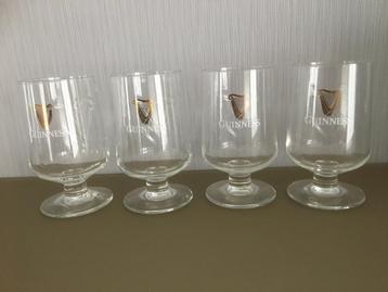 VIer Guinness bierglazen - Nieuw beschikbaar voor biedingen