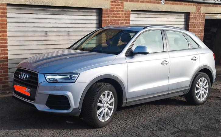 Auto, Autos, Audi, Particulier, Q3, Intérieur cuir, Essence, 5 portes, Boîte manuelle, Argent ou Gris, Gris, Cuir