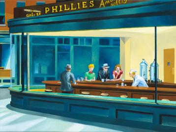 LE PETIT PRINCE A LA RENCONTRE de EDWARD HOPPER par SOKAR