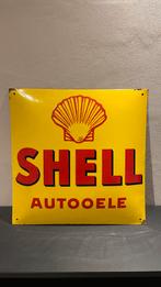 Emaille bord Shell. 1930. Gebold., Verzamelen, Reclamebord, Ophalen of Verzenden, Zo goed als nieuw