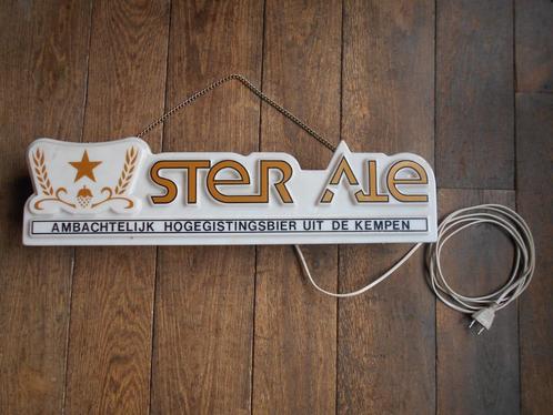 Publicité Ster Ale (brasserie Sterkens Hoogstraten), Collections, Marques de bière, Comme neuf, Panneau, Plaque ou Plaquette publicitaire