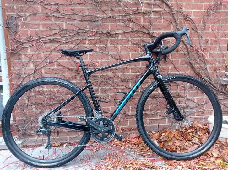 Vélo Giant gravel (taille L), Fietsen en Brommers, Fietsen | Heren | Sportfietsen en Toerfietsen, Zo goed als nieuw, Giant, 10 tot 15 versnellingen