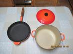 creuset, Huis en Inrichting, Keuken | Potten en Pannen, Ophalen of Verzenden, Nieuw, Gietijzer, Koekenpan of Braadpan