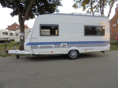 mooie Hobby luxe 440,vast bed,vasr wc,treinzit+voortent-, Caravans en Kamperen, Caravans, Bedrijf, tot en met 4, 750 - 1000 kg