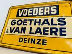 Voeders Goethals reclamebord 1951, Verzamelen, Reclamebord, Gebruikt, Ophalen of Verzenden
