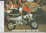 Bromfiets bromfiets Honda Dax ST 70 minibike brochure coll, Boeken, Motoren, Verzenden, Gelezen