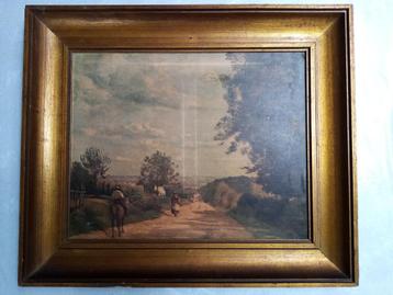 Tableau, Toile à vendre « LE CHEMIN DE SEVRE » de J.B.C. Cor, Enlèvement ou Envoi