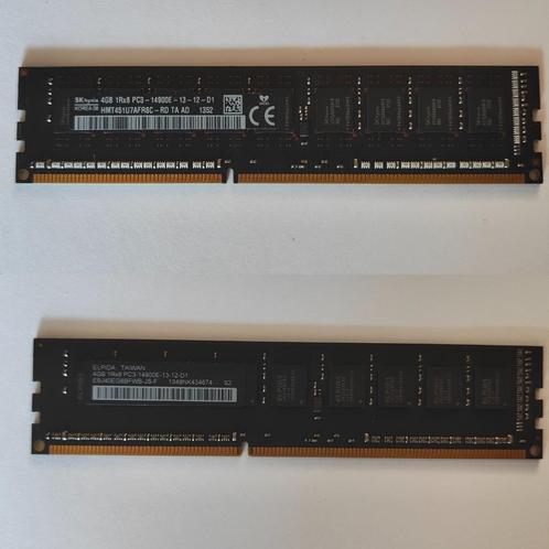 Kit 8 Go RAM (2X4 Go) ECC pour serveur/NAS DDR3-1866 UDIMM, Informatique & Logiciels, Mémoire RAM, Utilisé, Serveur, 8 GB, DDR3