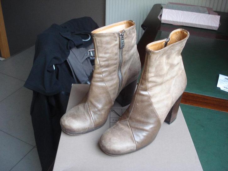 Pantanetti bruine lederen laarsjes, dames. mt 37, Kleding | Dames, Schoenen, Gedragen, Hoge laarzen, Bruin, Ophalen of Verzenden