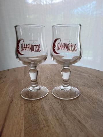 2 kleine Slaapmutske glazen, nieuw  beschikbaar voor biedingen