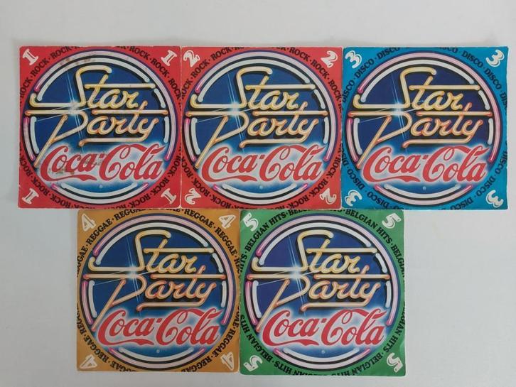 5 x Coca Cola - Star Party 1+2+3+4+5, Cd's en Dvd's, Vinyl Singles, Ophalen of Verzenden