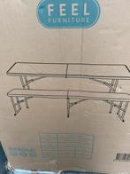 Opvouwbare picknicktafel set, Tuin en Terras, Picknicktafels, Ophalen, Overige materialen, Nieuw, Inklapbaar