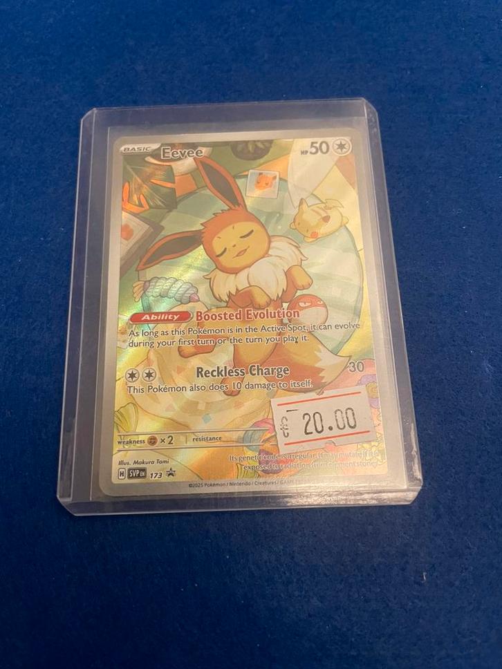Eevee svp 073, Hobby en Vrije tijd, Verzamelkaartspellen | Pokémon, Zo goed als nieuw, Ophalen of Verzenden