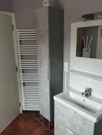 wastafel en kolom in de badkamer, Huis en Inrichting, Badkamer | Badkamermeubels, Ophalen, Zo goed als nieuw, Wastafelkast
