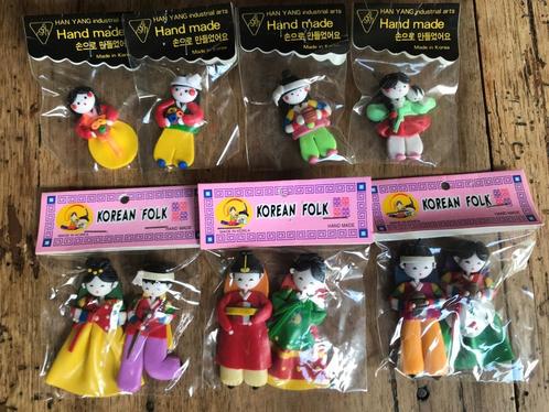 Figurines folkloriques coréennes avec aimant et deco Pâques, Collections, Jouets miniatures, Neuf, Enlèvement ou Envoi