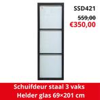 OUTLET stalen deur | schuifdeur | industriële deur | staal, Ophalen, Glas, Binnendeur, Nieuw