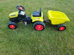 Tractor met trappers en aanhanger, Kinderen en Baby's, Speelgoed | Buiten | Voertuigen en Loopfietsen, Ophalen, Gebruikt