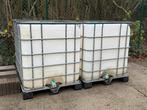 2 IBC Containers 1000 Liter (Met Kraantje) & (PVC Pallet), 150 litres ou plus, Comme neuf, Synthétique, Enlèvement