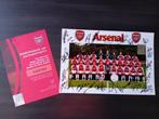 Gesigneerde 2017-2018 selectie foto met COA van Arsenal FC, Sport en Fitness, Voetbal, Ophalen of Verzenden, Nieuw, Clubaccessoires