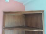 Armoire meuble coin tv bibliotheque, 100 tot 150 cm, 150 tot 200 cm, Gebruikt, Eikenhout