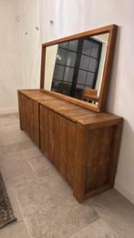 Dressoir met spiegel uit teak, Ophalen, Gebruikt, Teakhout