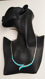 Prachtige 950 zilveren Mexicaanse Art Deco ketting, Handtassen en Accessoires, Ophalen of Verzenden, Zo goed als nieuw