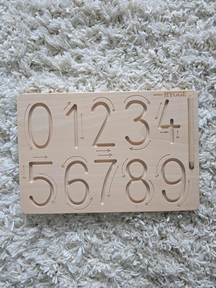 Montessori cijferbord met houten pen, Kinderen en Baby's, Speelgoed | Educatief en Creatief, Nieuw, Ophalen of Verzenden