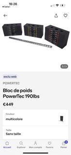 Set van 90 kilo stapelbare gewichten x2, Ophalen, Zo goed als nieuw