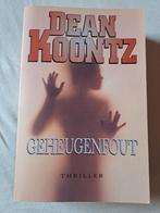 Dean R. Koontz - Geheugenfout, Gelezen, Ophalen of Verzenden, Dean R. Koontz
