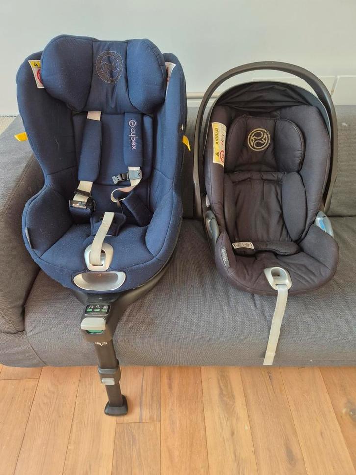 Cybex basis + sirona (blauw) + cloud (zwart), Kinderen en Baby's, Autostoeltjes, Zo goed als nieuw, Overige merken, 0 t/m 18 kg