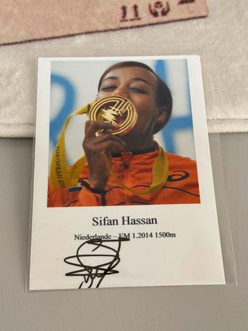 Sifan Hassan 2014 Foto + Handtekening Signed Nederland 1500 beschikbaar voor biedingen