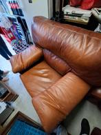 bruin lederen salon, Ophalen, Zo goed als nieuw